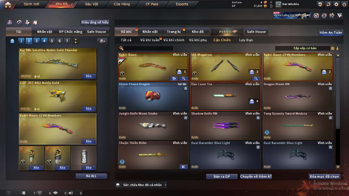 shop acc cf uy tin gia re